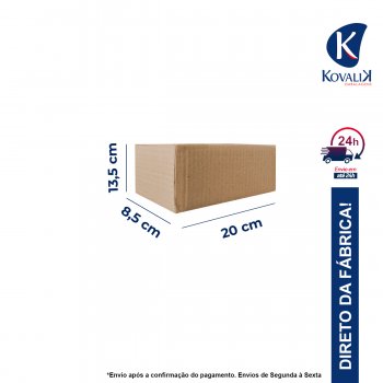 Caixa De Papelão 0A Para Correio, Sedex, E-commerce 20x8,5x13,5